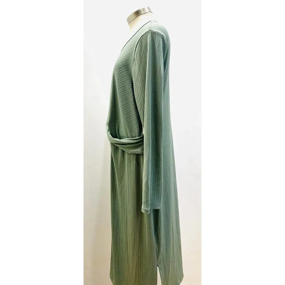 NWT NINE WEST Women Long Sleeve Pullover Round Neck Green Dress Petite Size XXL - Picture 5 of 14